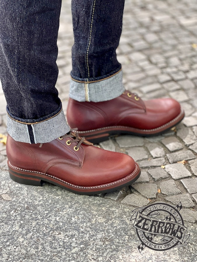 ZERROWS - BONEAKERS LINE - SW6 Boots - Timber HORWEEN CHROMEXCEL Leather - 6 inch Height