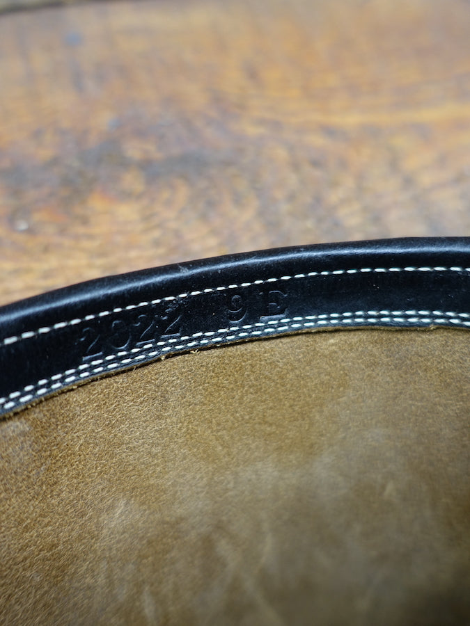 ZERROWS - CUSTOM - TYPE ONE Engineer Boots - Black LATIGO HORWEEN Leather - 10 inch Height