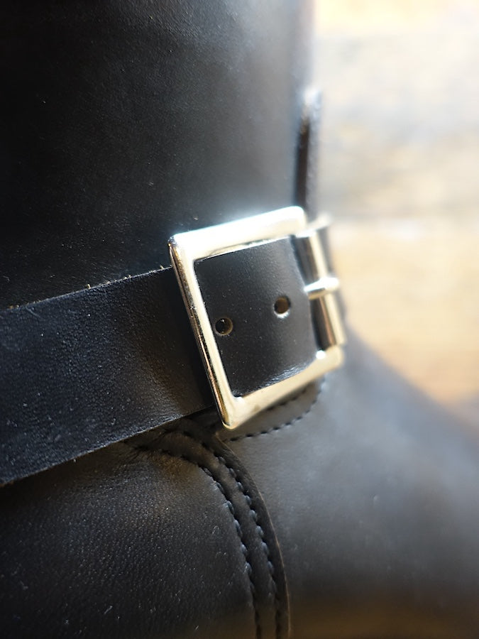 ZERROWS - " GUARD DOGS " G100-ER - Stell Toe Engineer Boots - Black Premium HORSEBUTT Leather - 9 inch Height