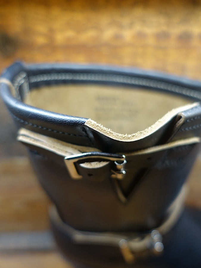 ZERROWS - " GUARD DOGS " G100-ER - Stell Toe Engineer Boots - Black Premium HORSEBUTT Leather - 9 inch Height