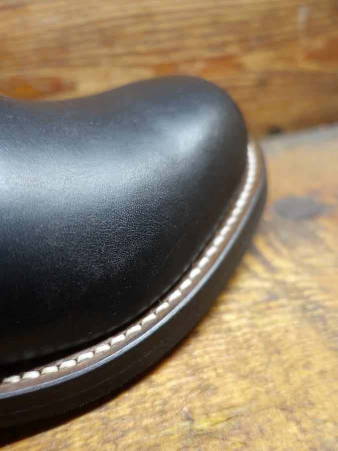 ZERROWS - " GUARD DOGS " G100-ER - Stell Toe Engineer Boots - Black Premium HORSEBUTT Leather - 9 inch Height