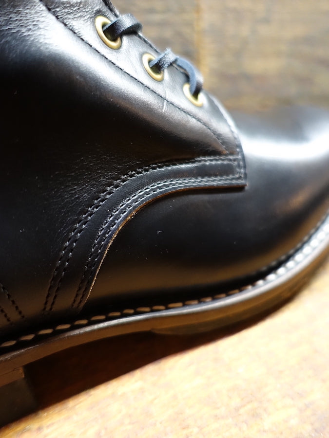 ZERROWS x DR.SOLE originals * Limited Model * BONEAKERS LINE - SW4 Boots - Black HORWEEN CHROMEXCEL Leather - 4 inch Height