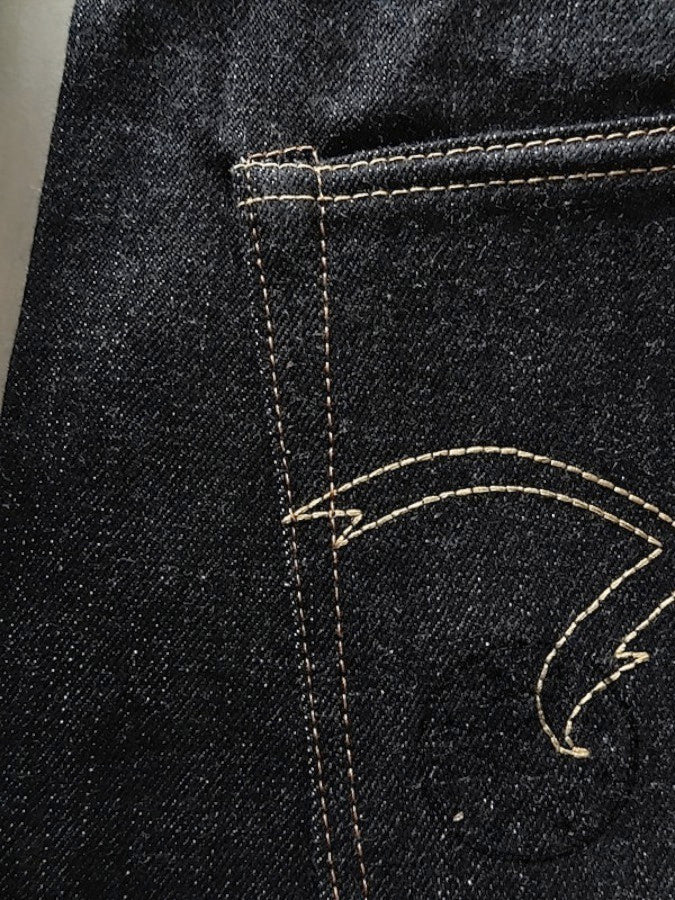HARD BIRD - 14.5oz Selvedge Denim - U.S. Texas Cotton - Tapered Cut - Produced by *The Flat Head*