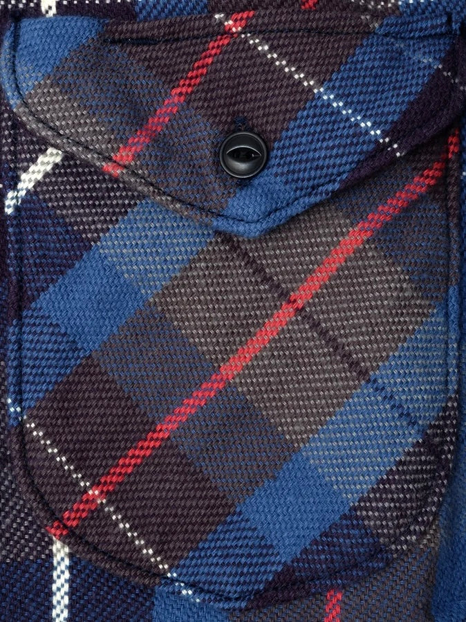14.5oz Heavy Flannel Shirt - 502653 - Blue
