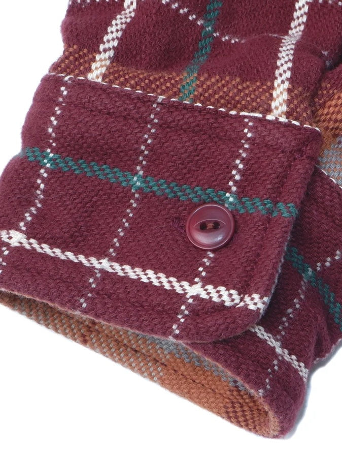 14.5oz Heavy Flannel Shirt - 502653 - Wine