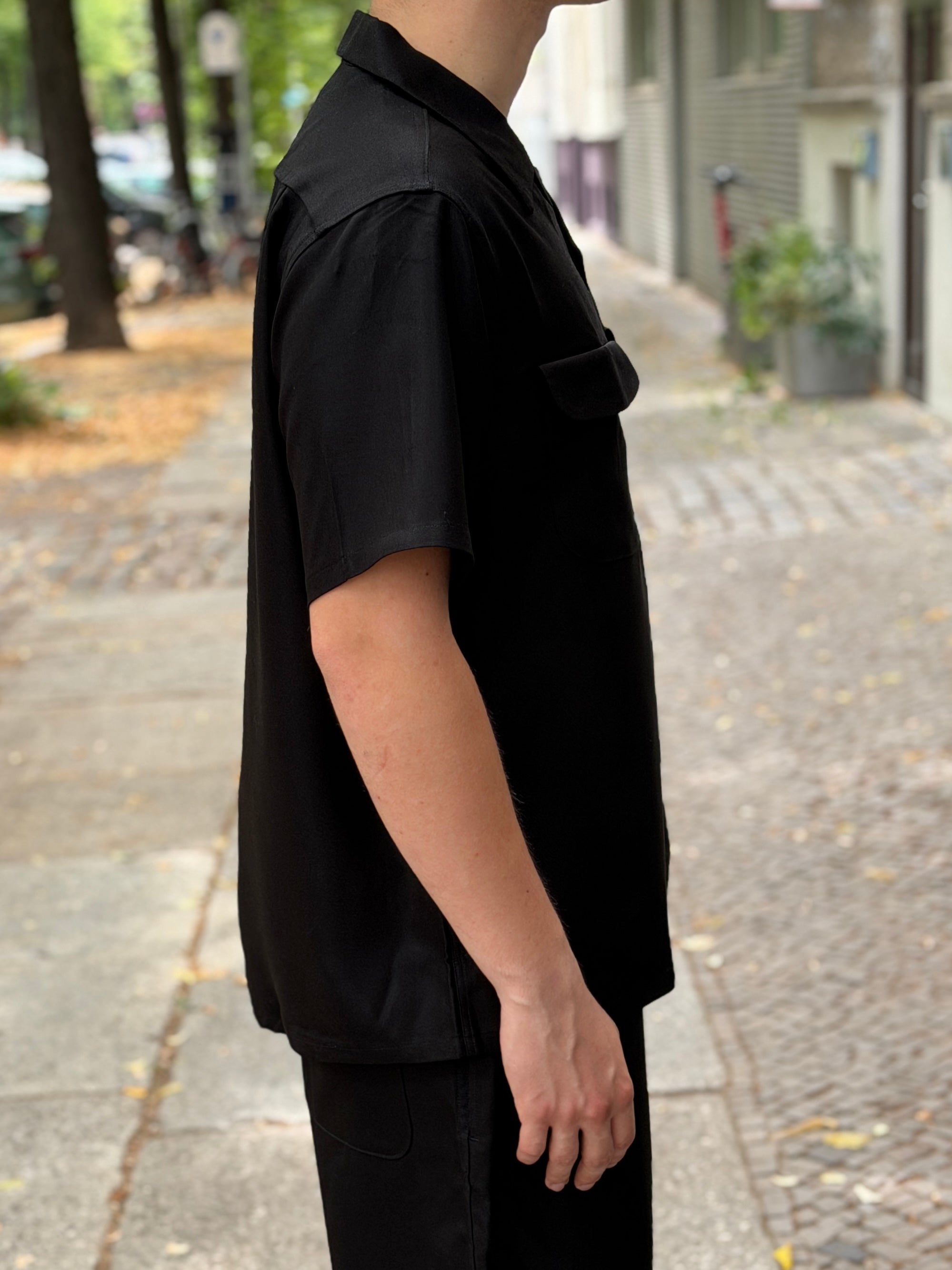 WEARMASTERS - Lot.878 Flap Pocket Rayon Shirt - Black