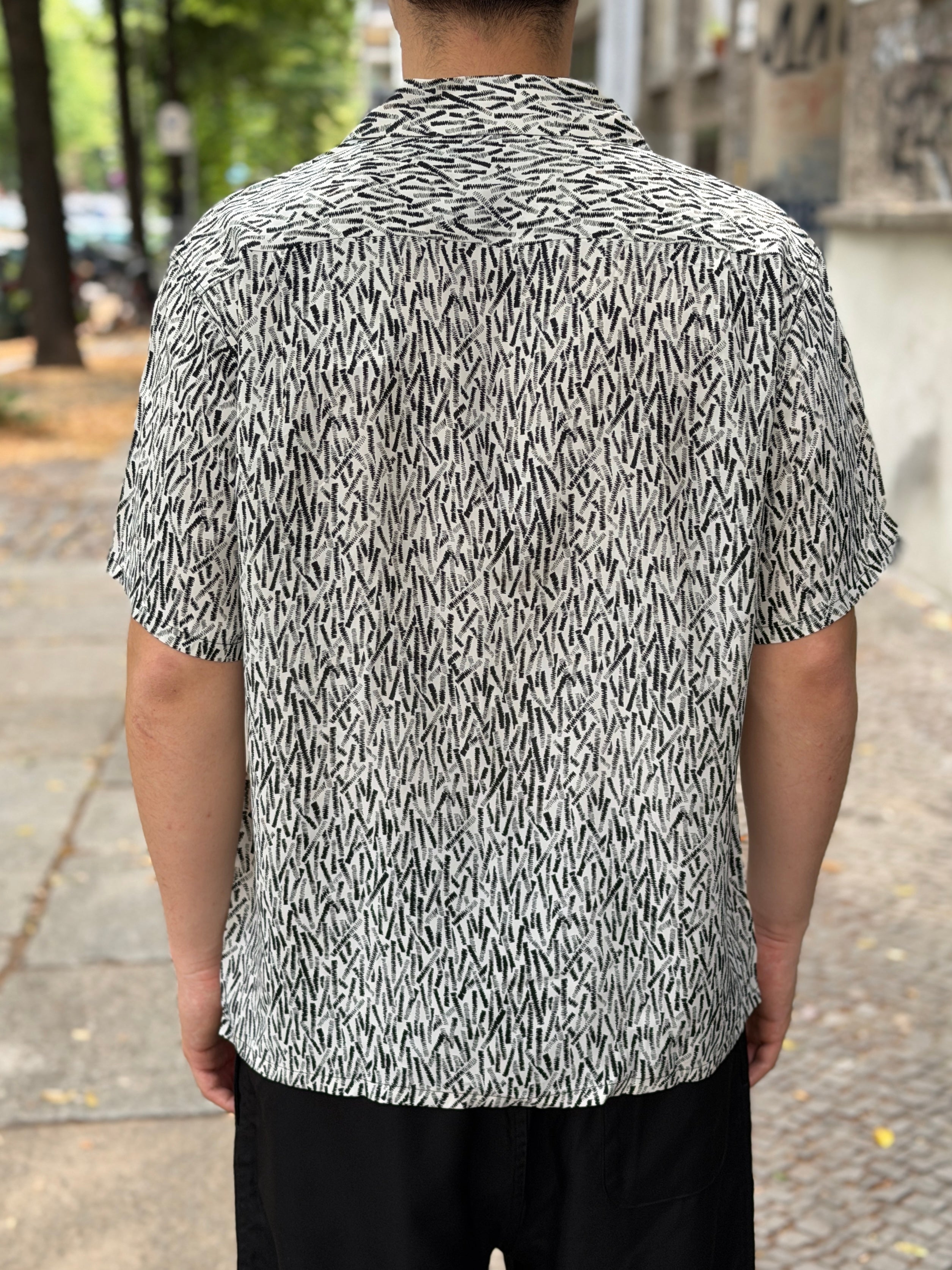 WEARMASTERS - Lot.912 Zig-Zag Rayon Shirt - White