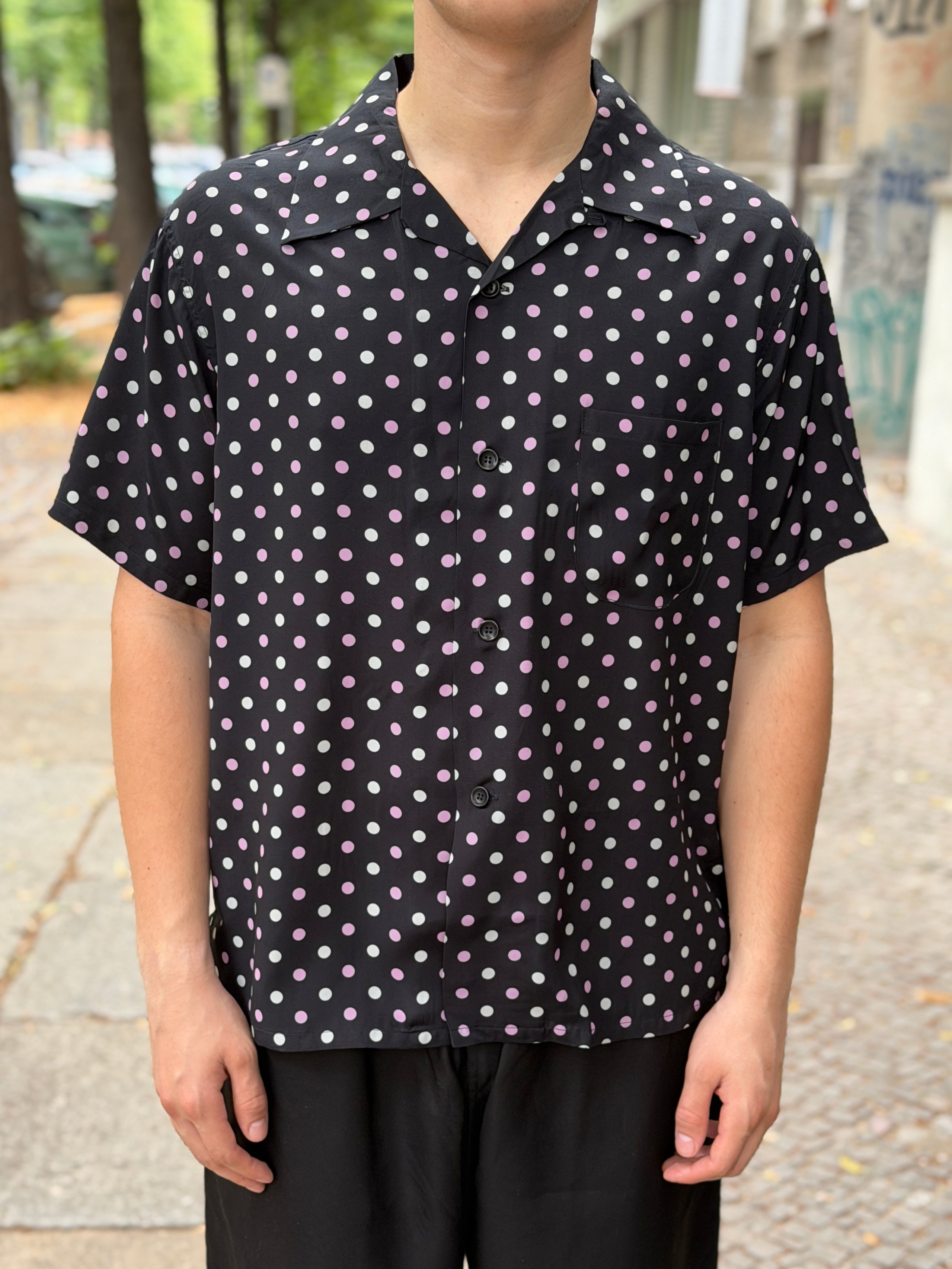 WEARMASTERS - Lot.914 Dual-Dots Rayon Shirt - Black