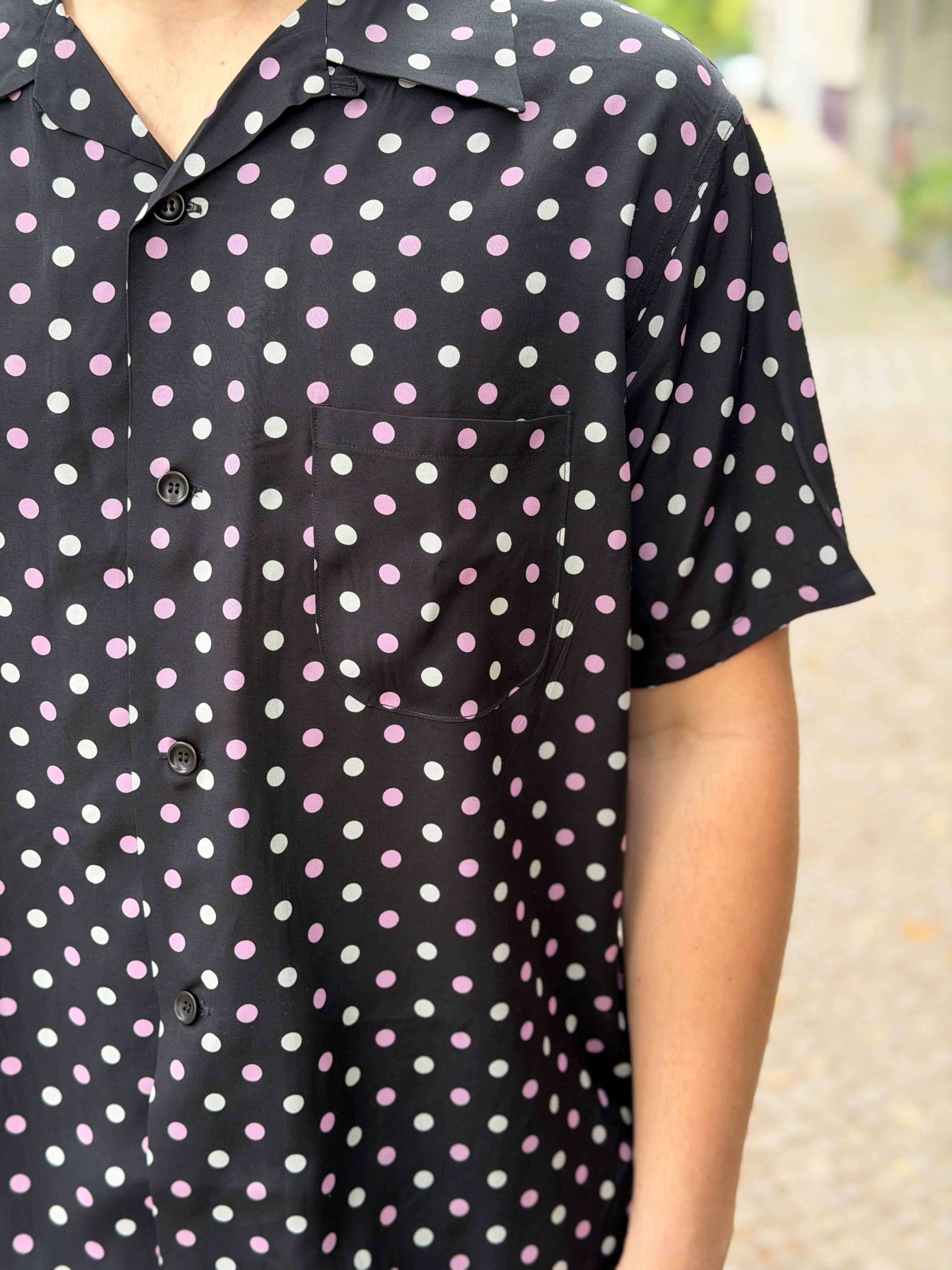 WEARMASTERS - Lot.914 Dual-Dots Rayon Shirt - Black