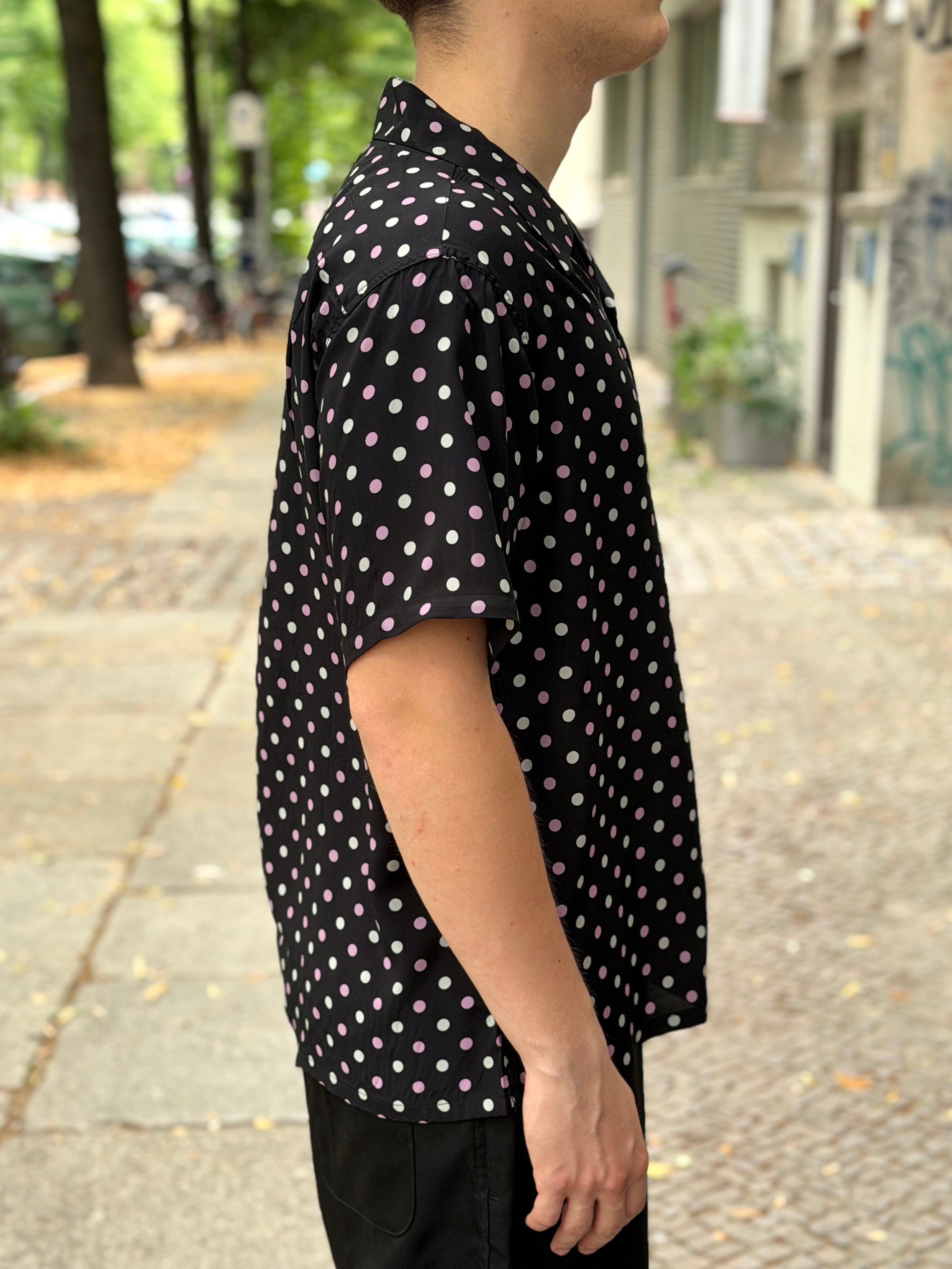 WEARMASTERS - Lot.914 Dual-Dots Rayon Shirt - Black