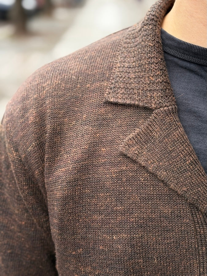RAGTIME A-1 KNIT CARDIGAN - BROWN MIX