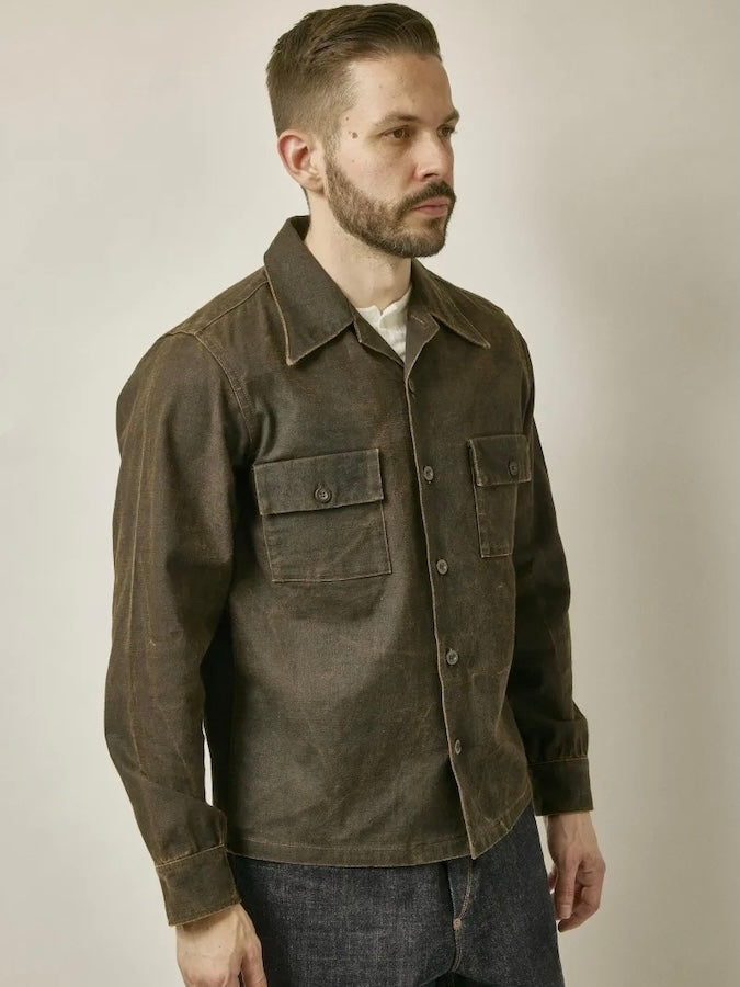 DOROMOLE SLUB YARN OPEN COLLAR NO LOOP SHIRTS
