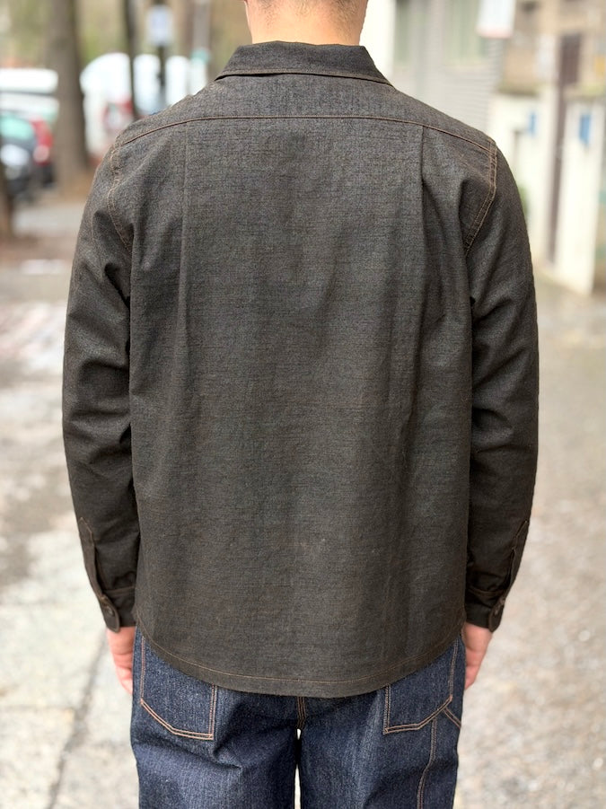 DOROMOLE SLUB YARN OPEN COLLAR NO LOOP SHIRTS