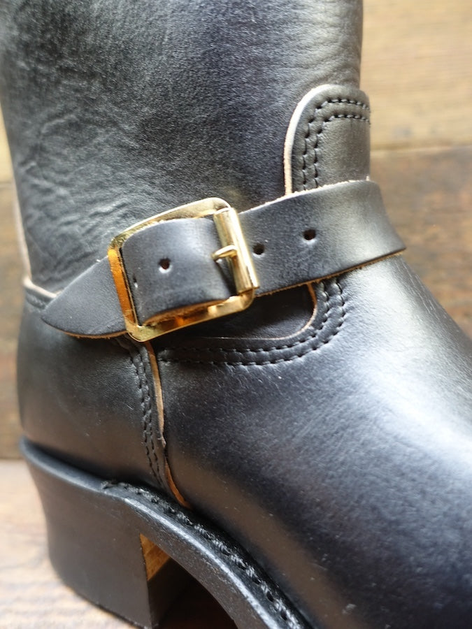 DC4 x KEYSTONE Special Collaboration - Horsebutt Engineer Boots -Brass Buckles