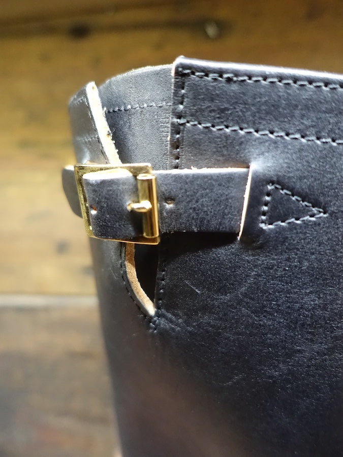 DC4 x KEYSTONE Special Collaboration - Horsebutt Engineer Boots -Brass Buckles