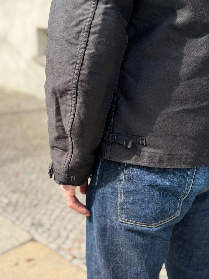 "DECK WORKER JACKET" - 1940~1950s U.S.NAVY MILITARY IMAGE CLOTHING - Jet Black