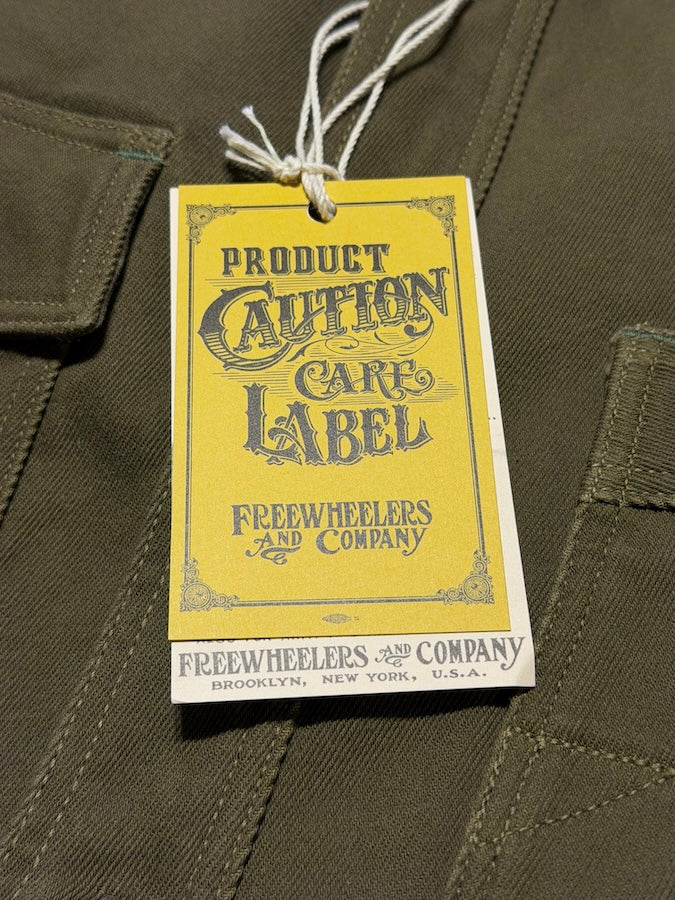 "Gemsa" WORK SHIRT - UNION SPECIAL OVERALLS - 1930s STYLE WORK SHIRT - Khaki Olive