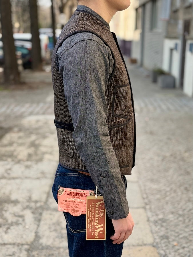 "LONGSHOREMAN" WINTER WORKER VEST - 1920 ~ 1930s STYLE WORK VEST - UNION SPECIAL OVERALLS