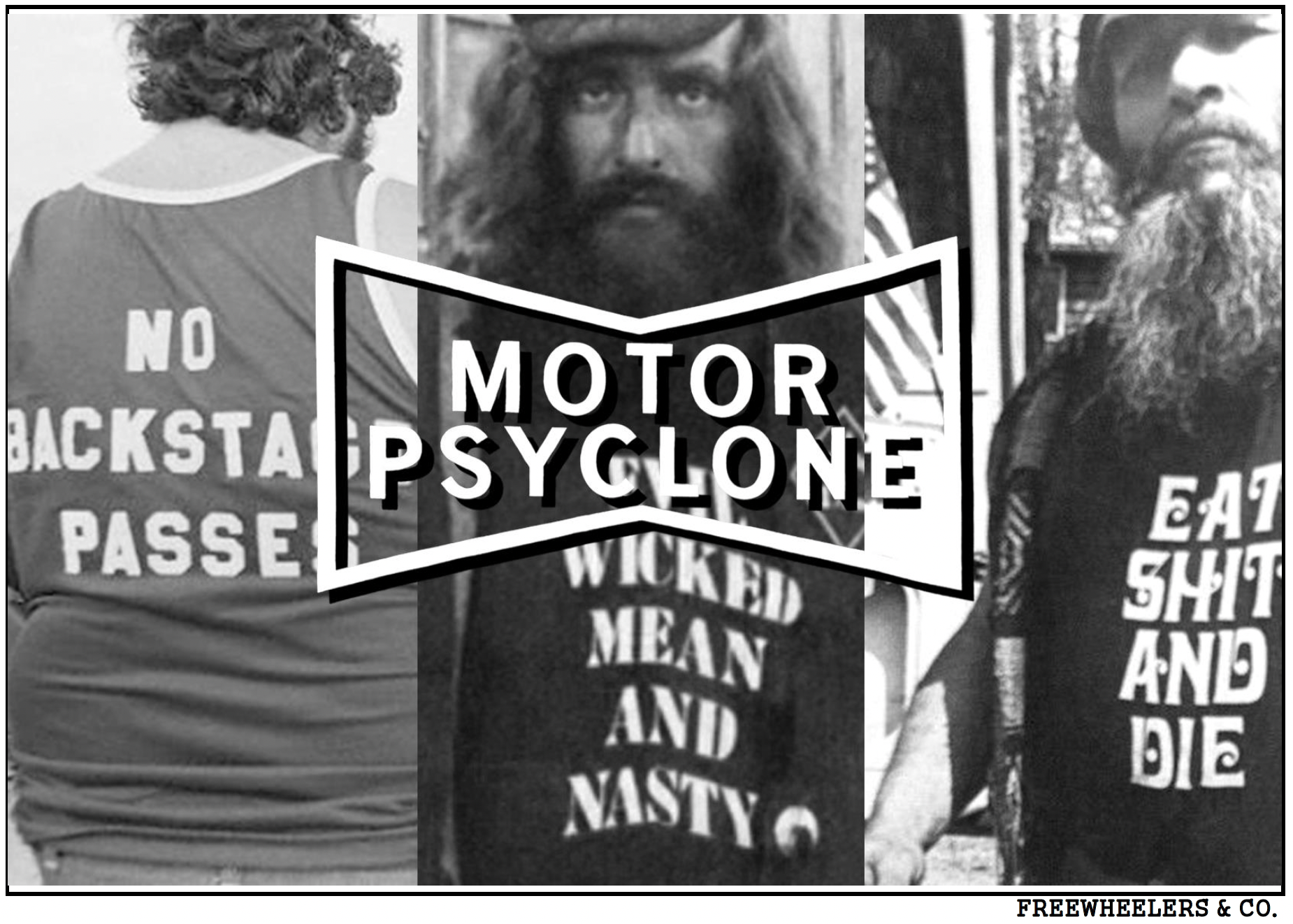 "SMOKE 'EM" 1960's Style Trucker Cap - MOTOR PSYCLONE GARAGE SERIES Black