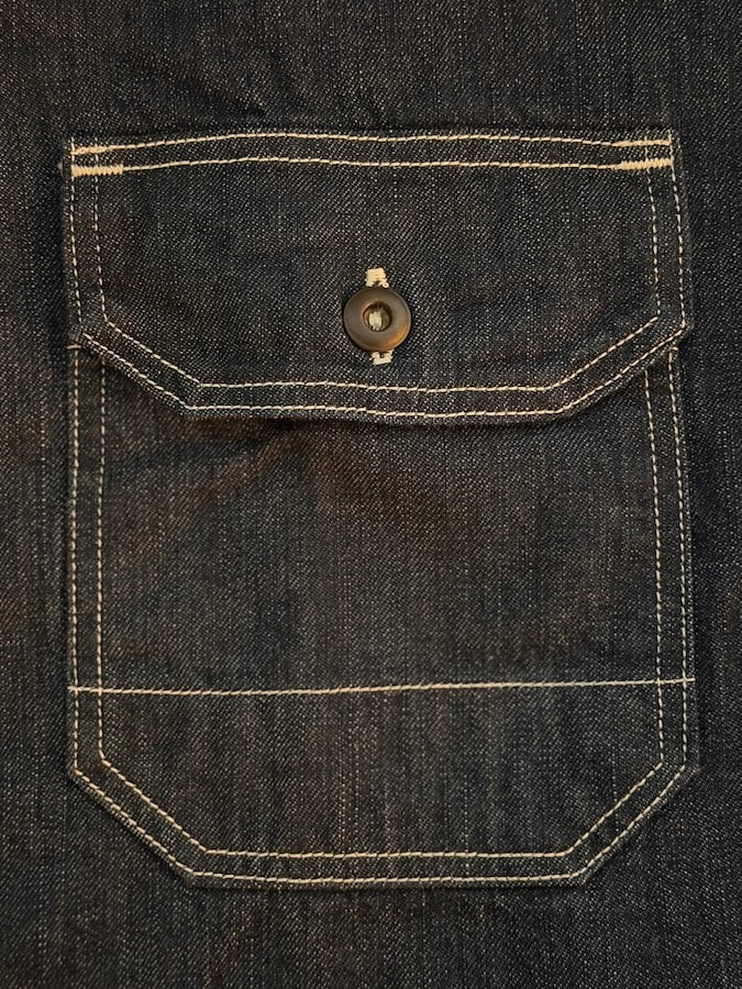 "BIRNER" 1930 - 1940's Mechanic Shirt - UNION SPECIAL OVERALLS - 8.5oz Indigo Denim