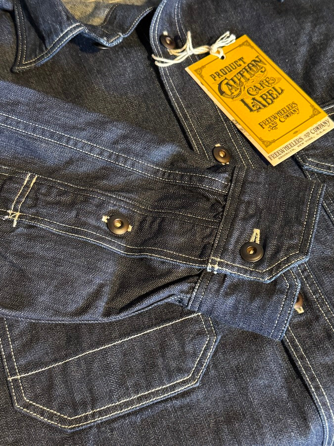 "BIRNER" 1930 - 1940's Mechanic Shirt - UNION SPECIAL OVERALLS - 8.5oz Indigo Denim