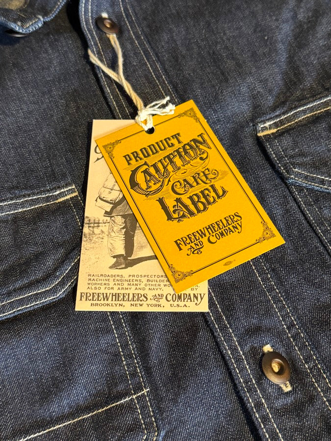 "BIRNER" 1930 - 1940's Mechanic Shirt - UNION SPECIAL OVERALLS - 8.5oz Indigo Denim