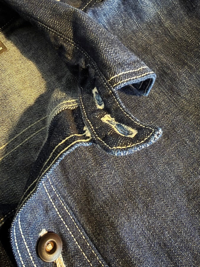 "BIRNER" 1930 - 1940's Mechanic Shirt - UNION SPECIAL OVERALLS - 8.5oz Indigo Denim