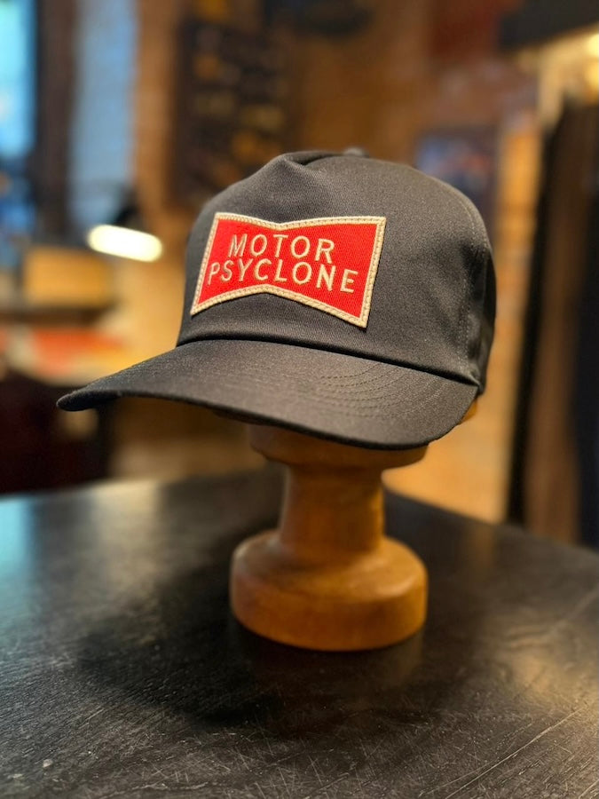 "SMOKE 'EM" 1960's Style Trucker Cap - MOTOR PSYCLONE GARAGE SERIES Black