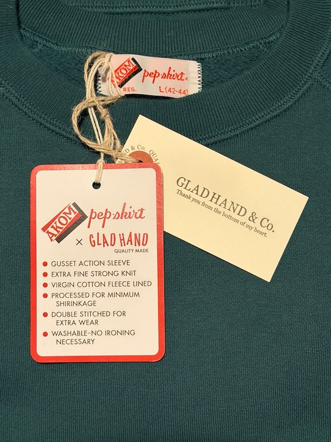 AKOM x GLAD HAND & CO. - Vintage Freedom Sleeve Sweathirt from 1950 - Green