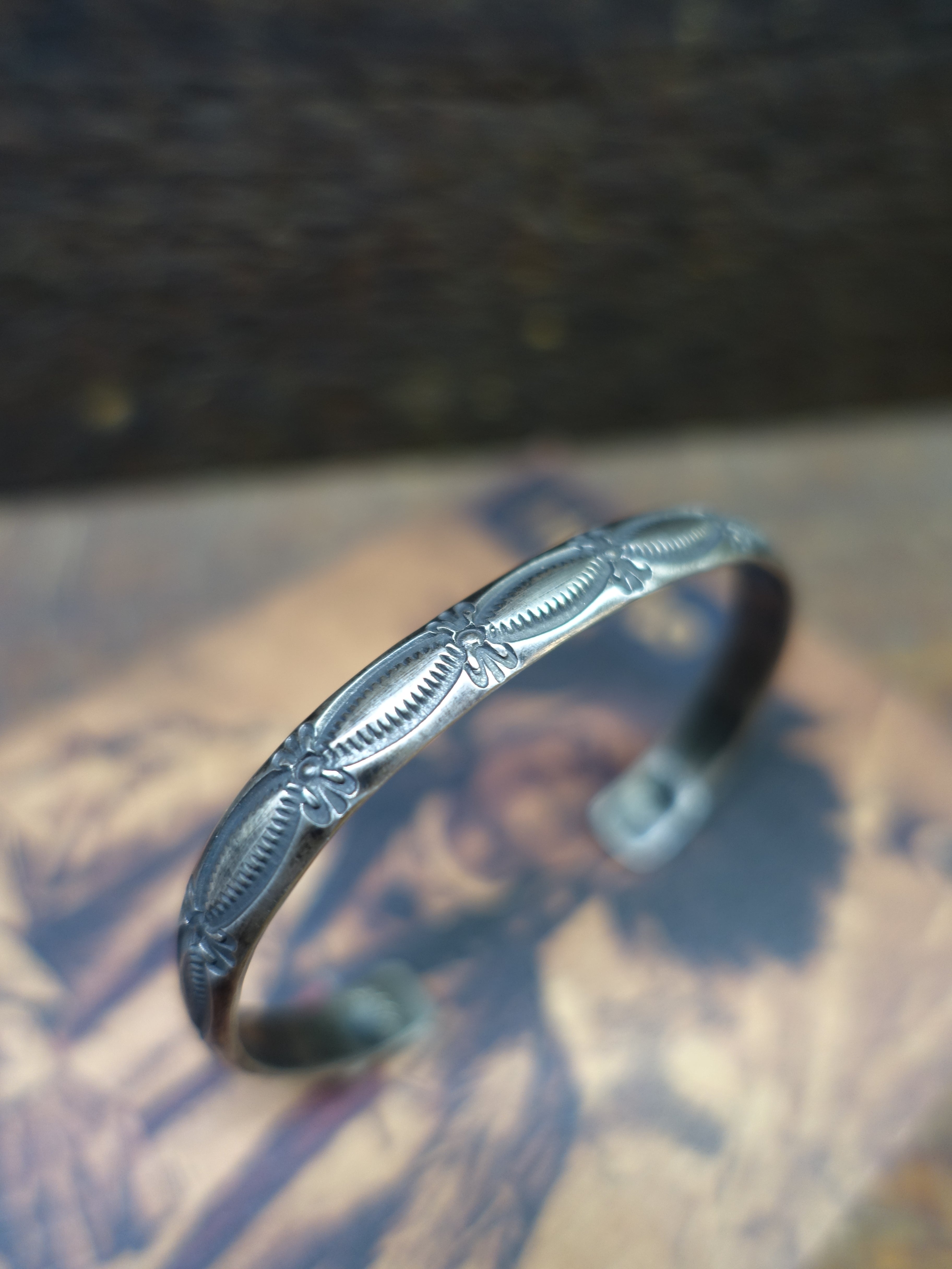 HOZHO - Plant B6 - Silver Bangle