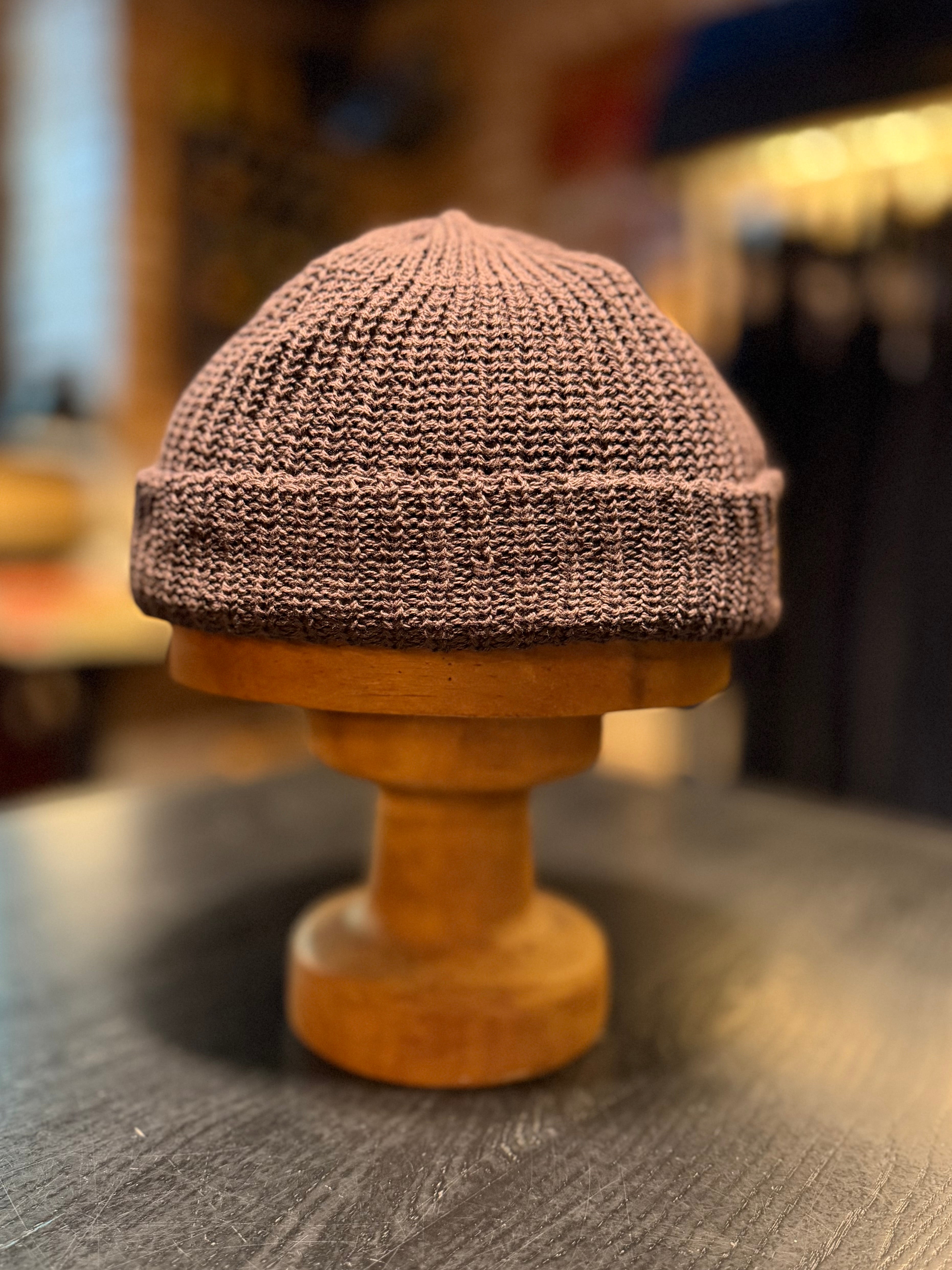 Mr. FATMAN - Watch Cap - 100% Cotton - Model: HUE - Brown