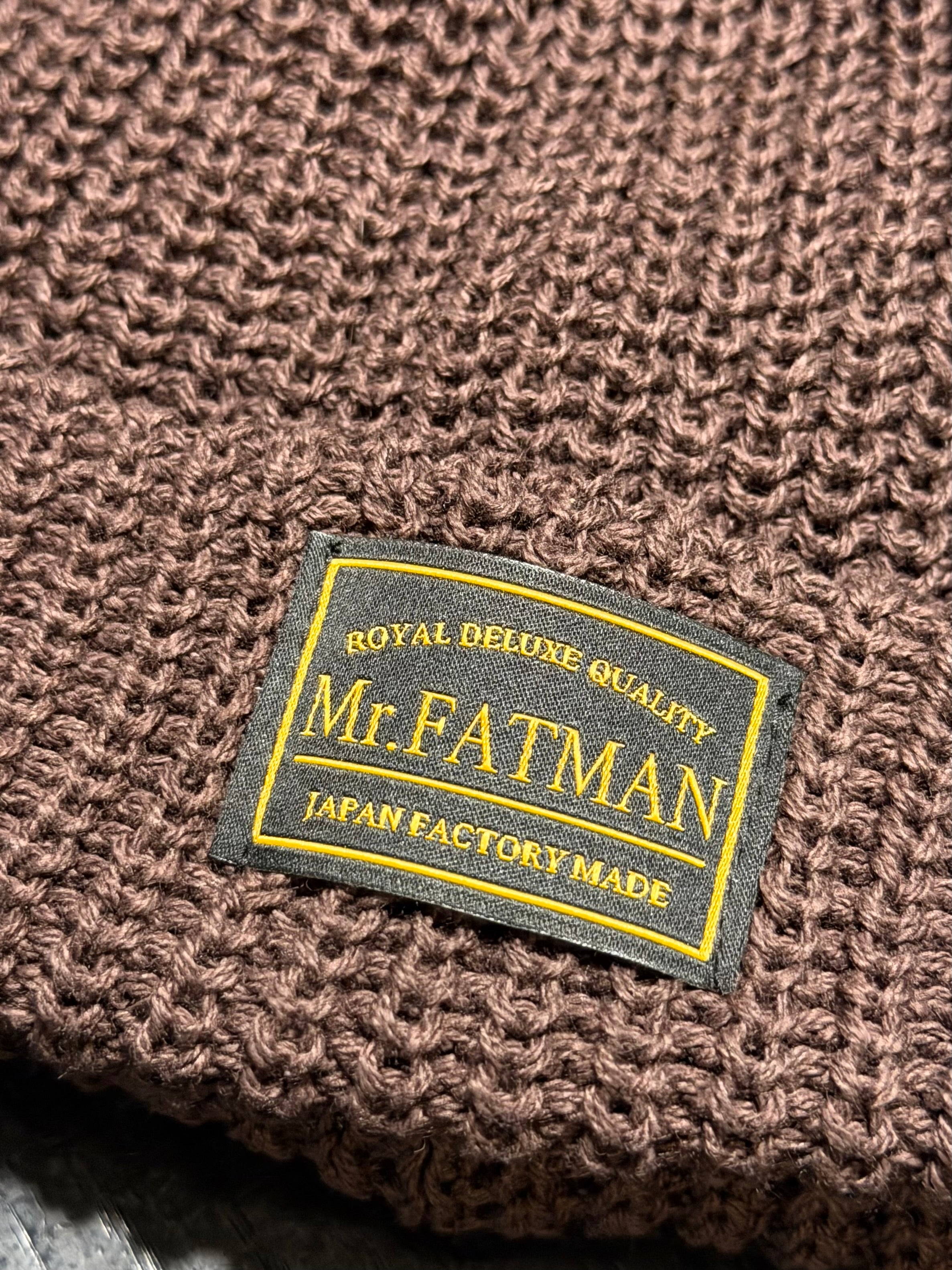 Mr. FATMAN - Watch Cap - 100% Cotton - Model: HUE - Brown