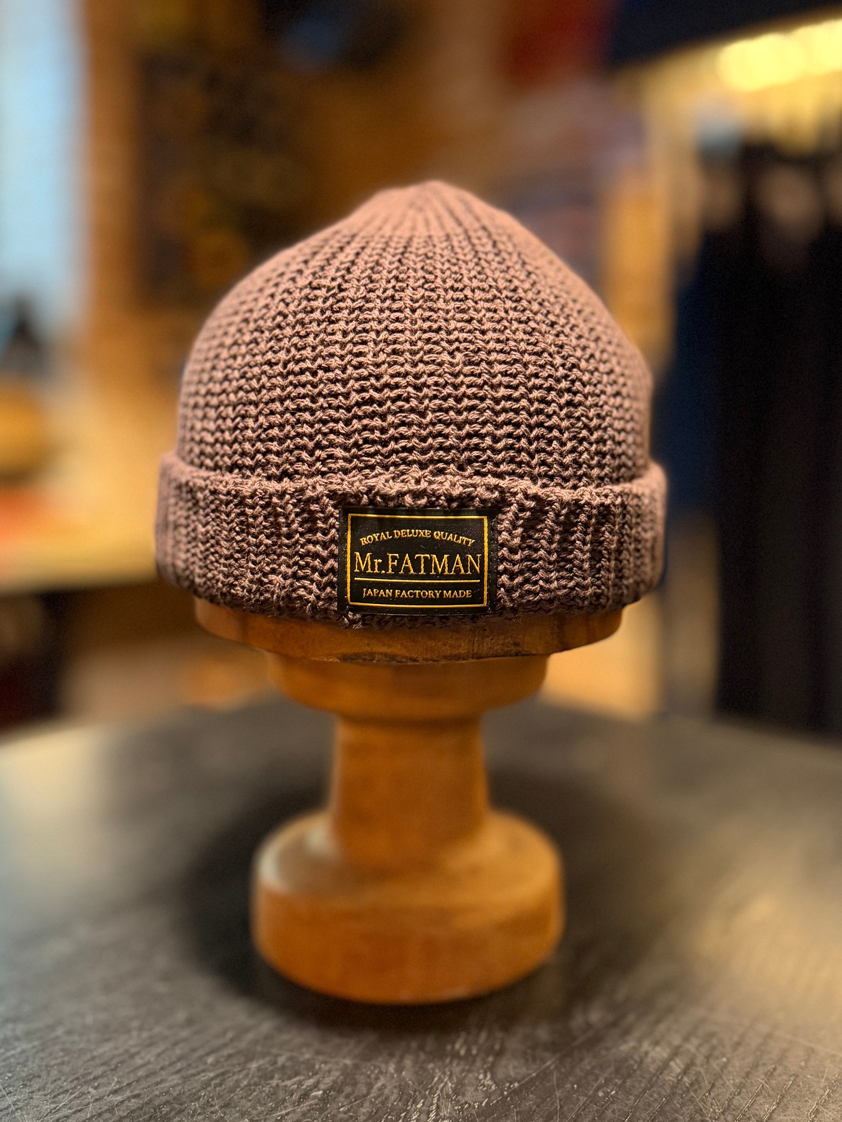 Mr. FATMAN - Watch Cap - 100% Cotton - Model: HUE - Brown