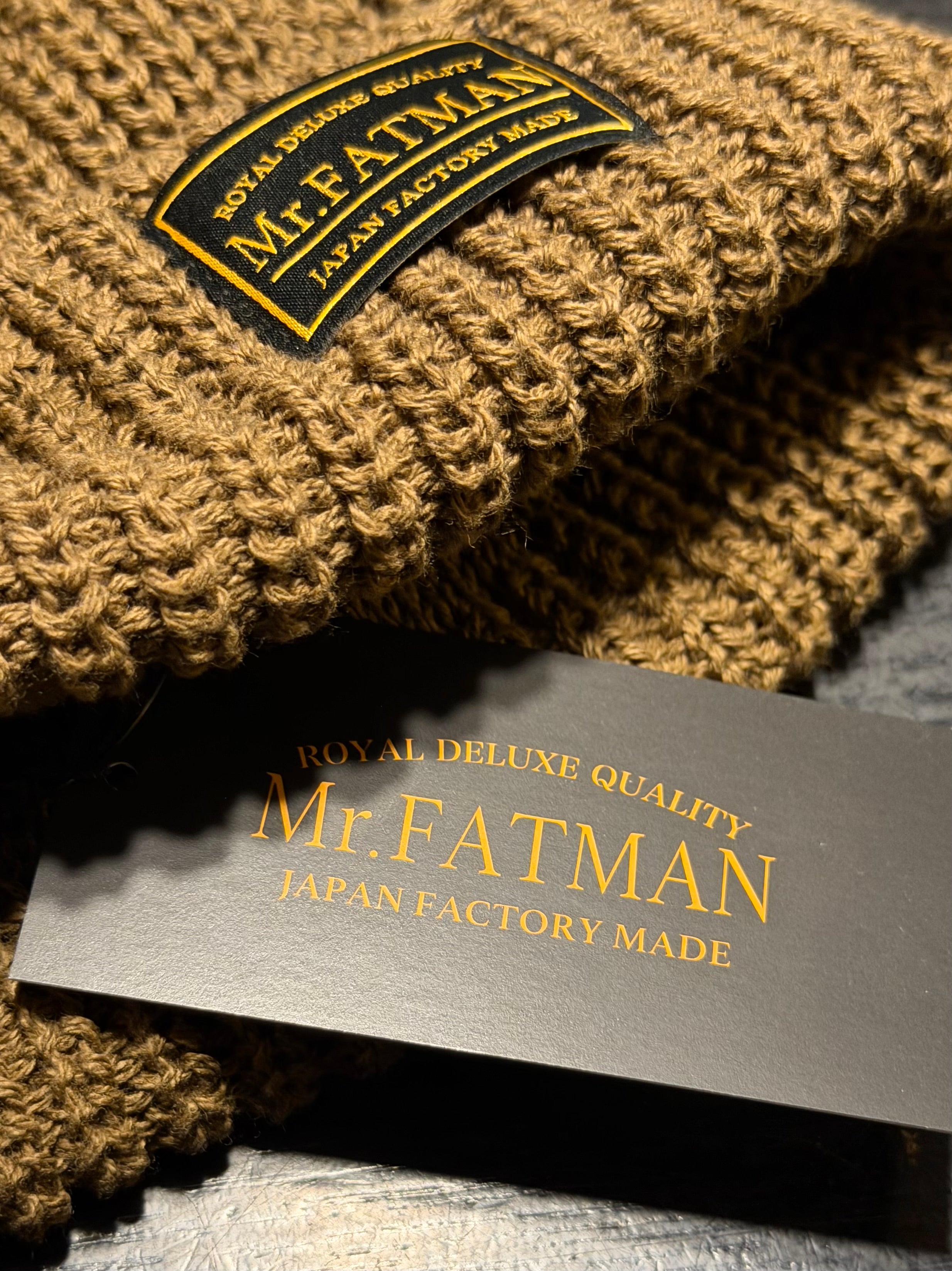 Mr. FATMAN - Watch Cap - 100% Cotton - Model: HUE - Khaki