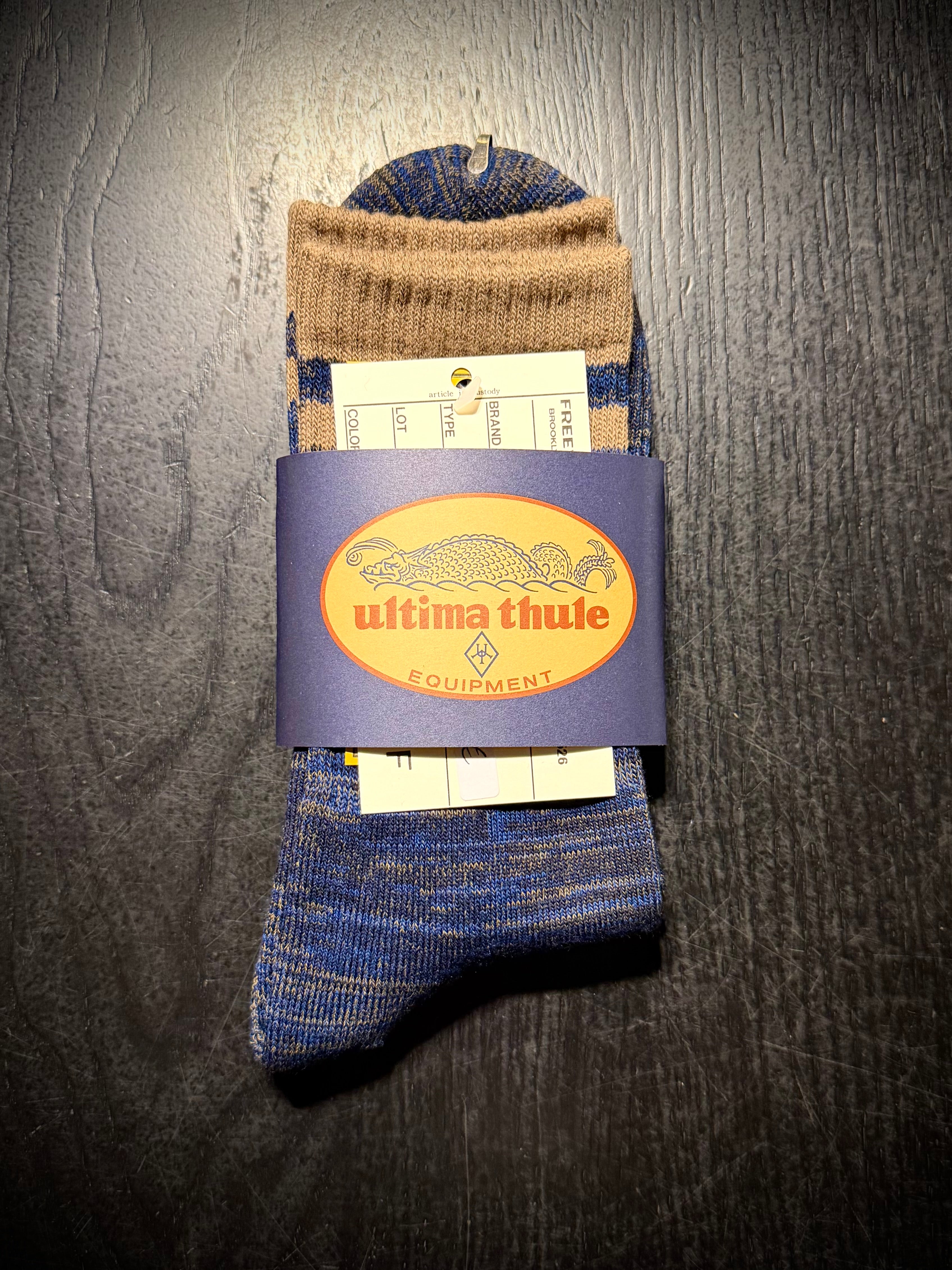 "Barlow" - 8 Inch Length Outdoor Socks - Navy X Blue X Olive X Khaki