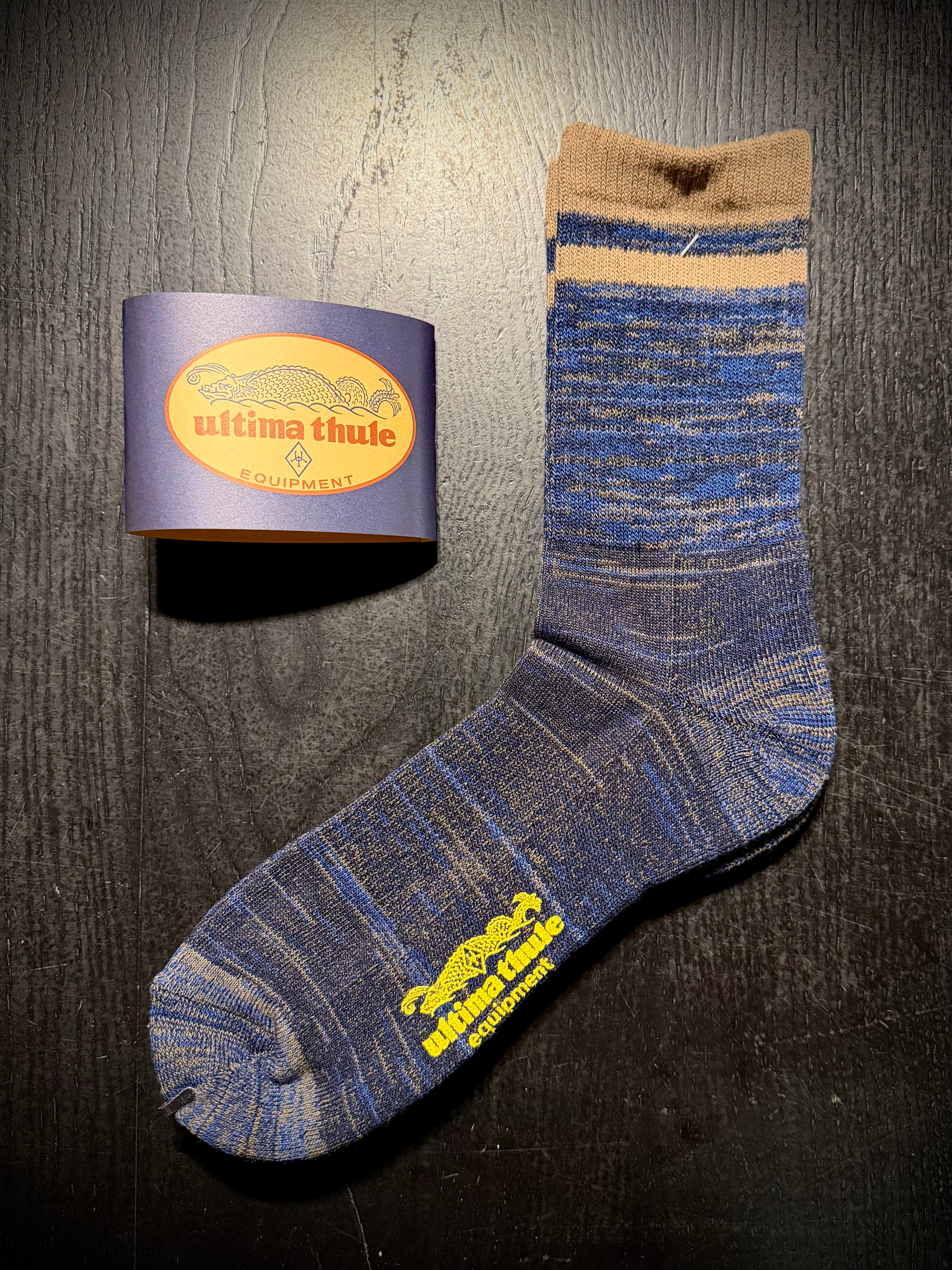 "Barlow" - 8 Inch Length Outdoor Socks - Navy X Blue X Olive X Khaki