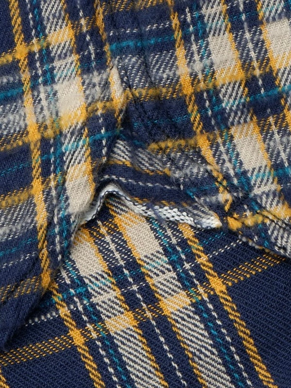 14.5oz Heavy Flannel Shirt - Slubby - 502655 - Navy