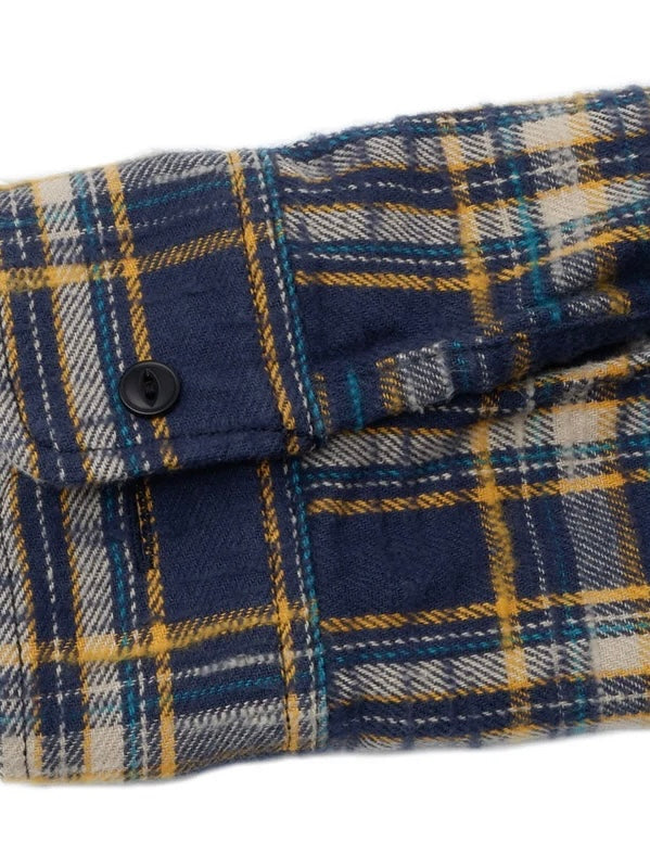 14.5oz Heavy Flannel Shirt - Slubby - 502655 - Navy