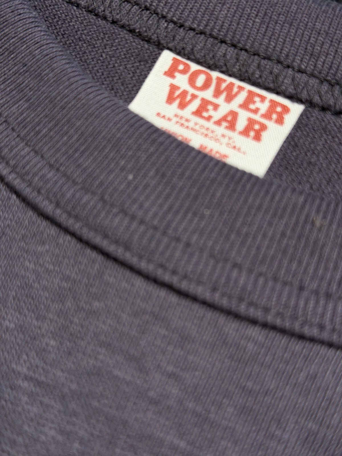 " MIDWAY HIGH POWER GAS " - Vintage Style Medium Weight Jersey  "40s POWER WEAR PRINTED LABEL"