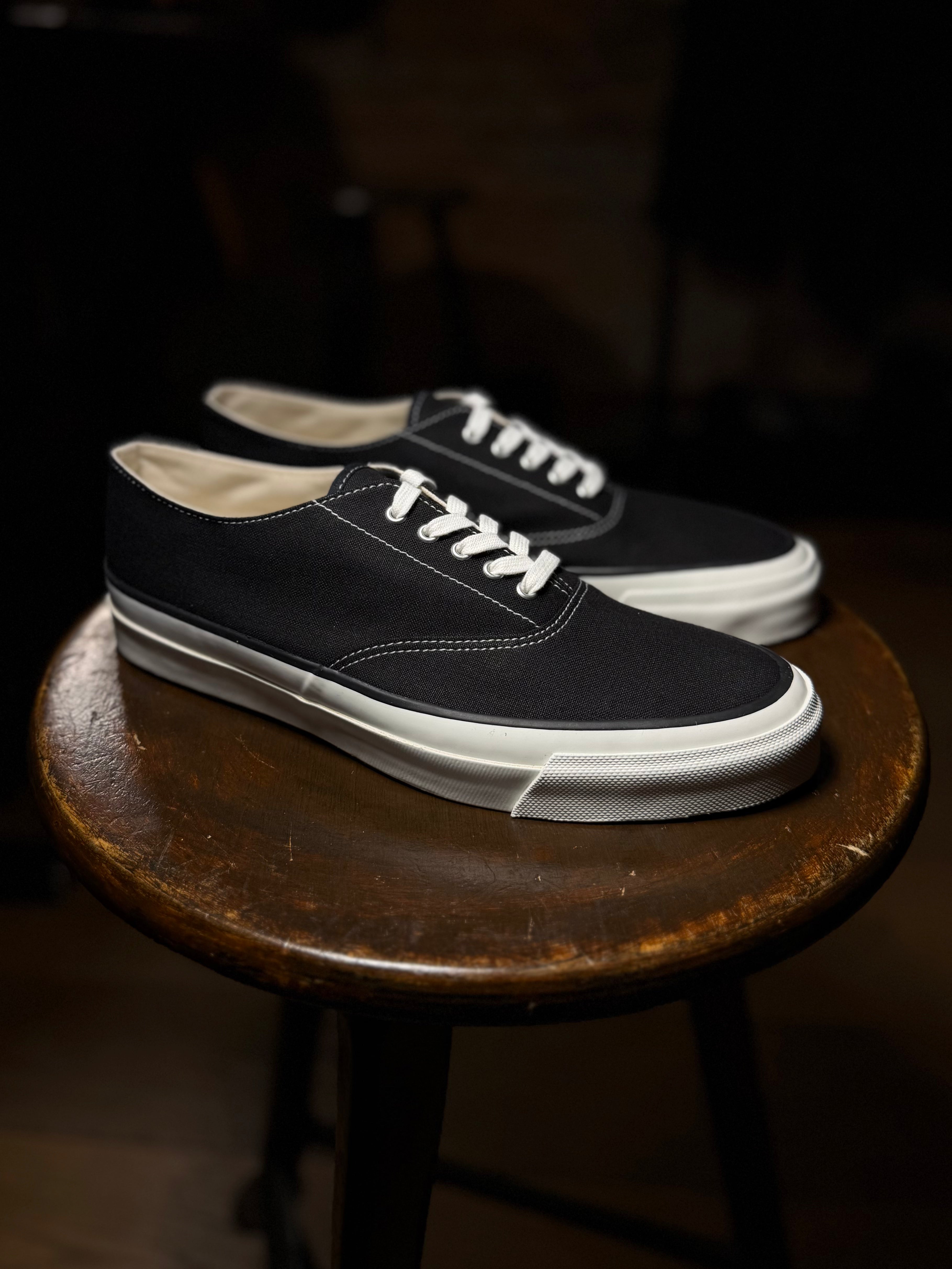 041 - DECK SHOES CANVAS - M014 Black
