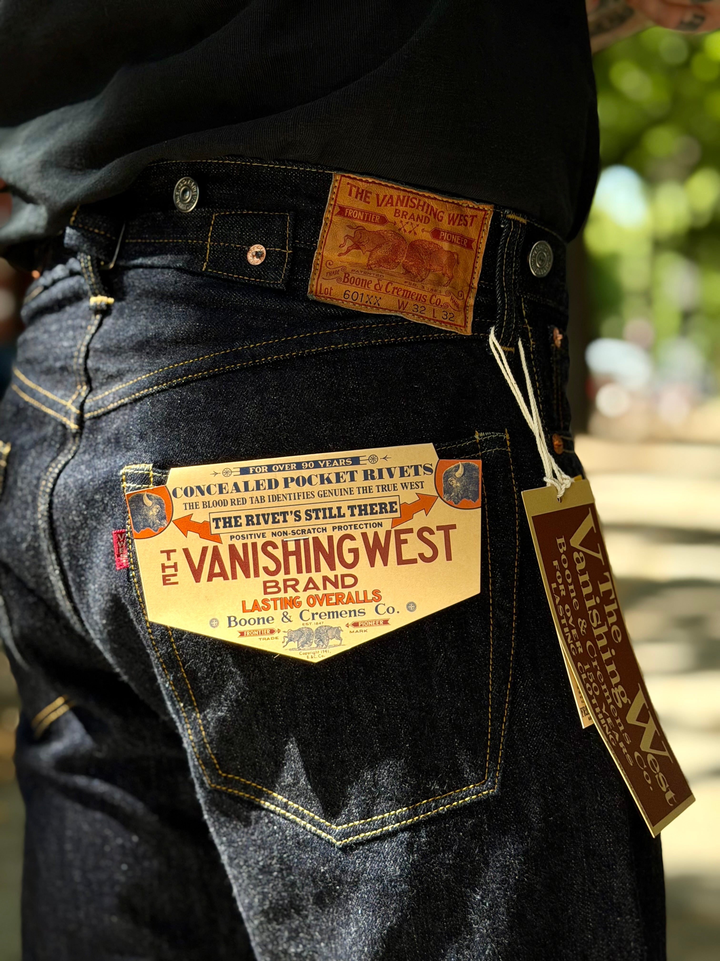 "Lot 601 XX 1941" - 5 Pocket Jeans - Earliest WWII Era Reproduction Model - Original 14oz Indigo Denim