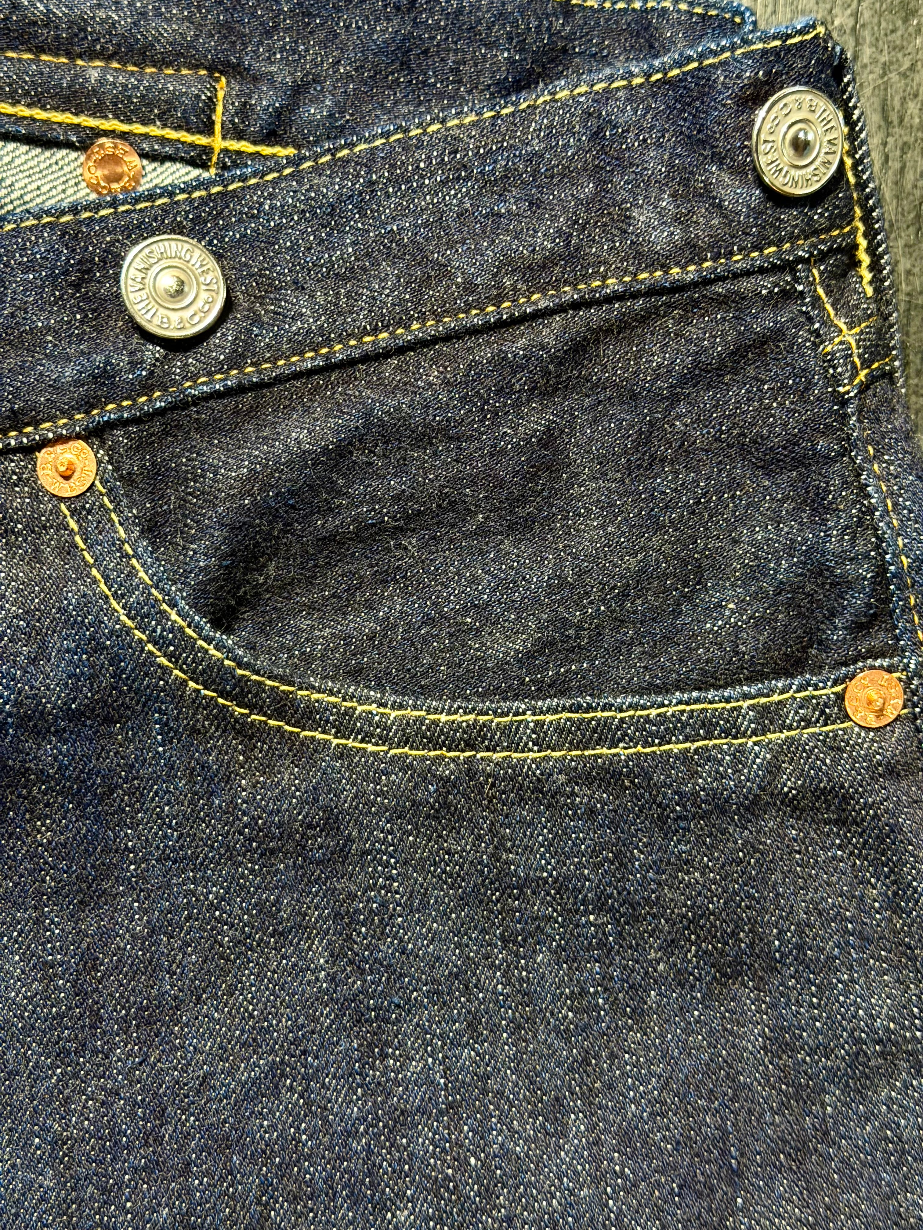 "Lot 601 XX 1941" - 5 Pocket Jeans - Earliest WWII Era Reproduction Model - Original 14oz Indigo Denim
