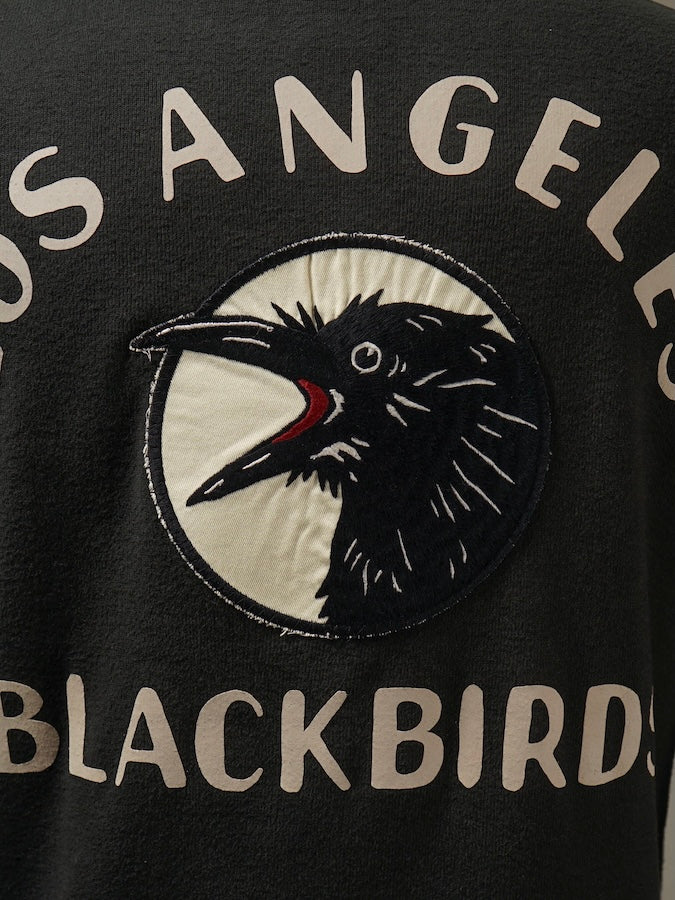 OLD CROW by Glad Hand & Co. -BLACKBIRDS - L/S HENRY T-SHIRTS - Black