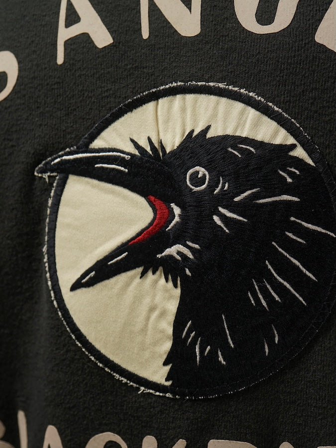 OLD CROW by Glad Hand & Co. -BLACKBIRDS -  L/S HENRY T-SHIRTS - Black