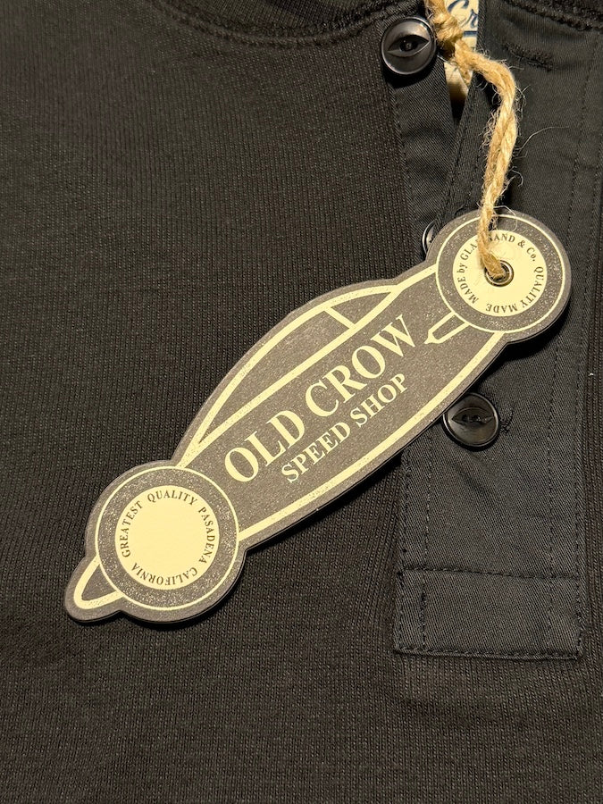 OLD CROW by Glad Hand & Co. -BLACKBIRDS - L/S HENRY T-SHIRTS - Black