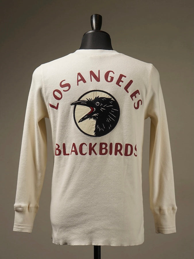 OLD CROW by Glad Hand & Co. -BLACKBIRDS -  L/S HENRY T-SHIRTS - White