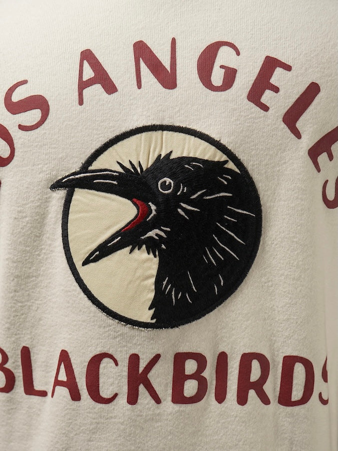 OLD CROW by Glad Hand & Co. -BLACKBIRDS - L/S HENRY T-SHIRTS - White