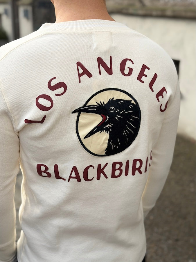 OLD CROW by Glad Hand & Co. -BLACKBIRDS -  L/S HENRY T-SHIRTS - White