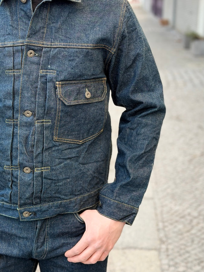 01507L-Ishikawadai Type I Jacket - 15oz Selvedge Denim