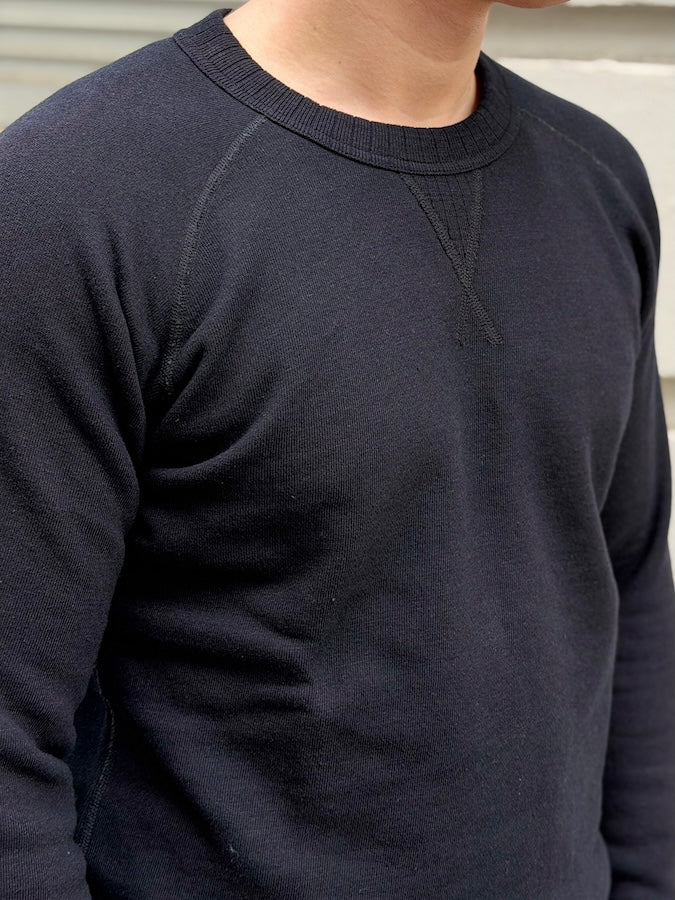 5409-IDBK - Indigo Black Dyed Yarn - Raglan Sweatshirt